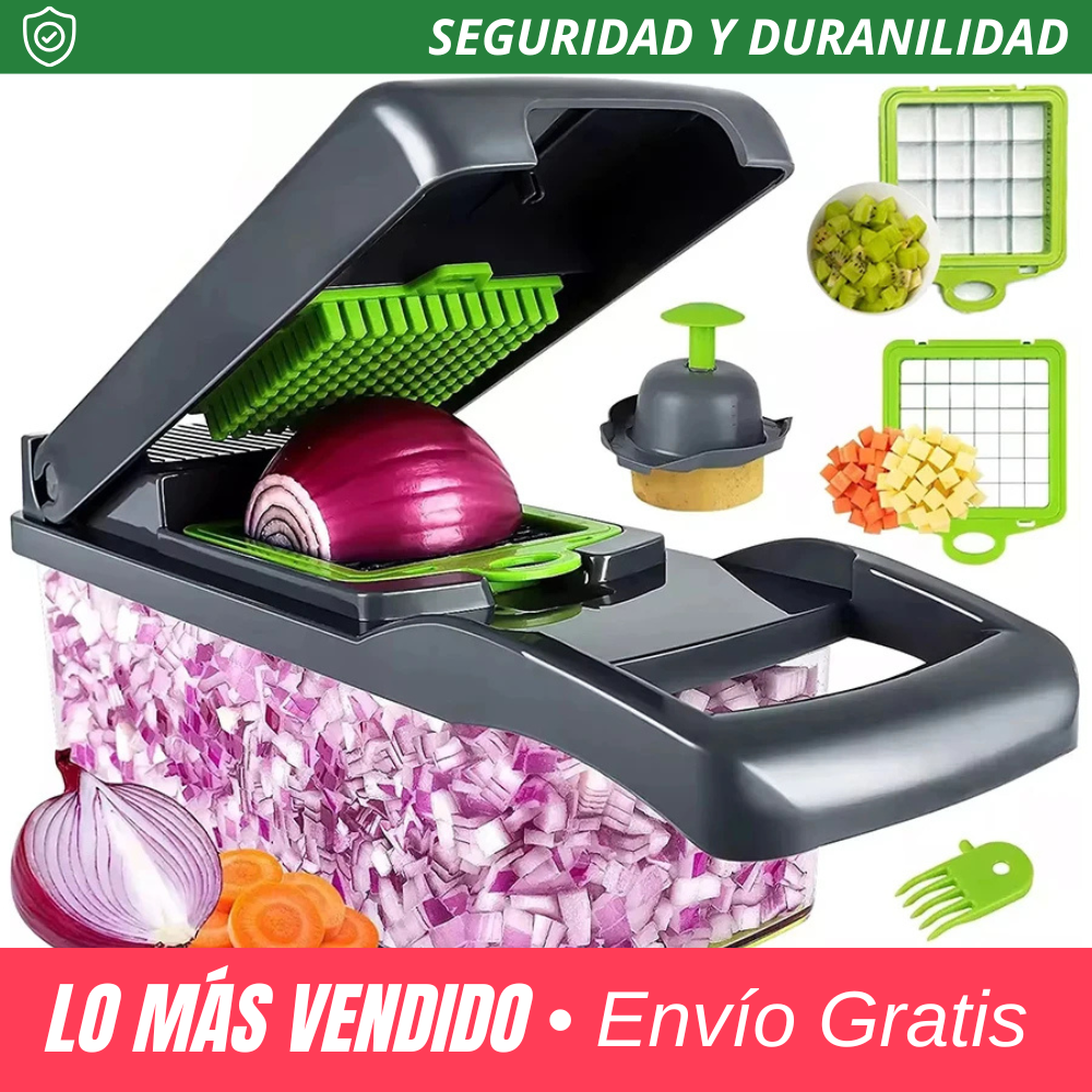 Picadora de verduras multifuncional 14 en 1