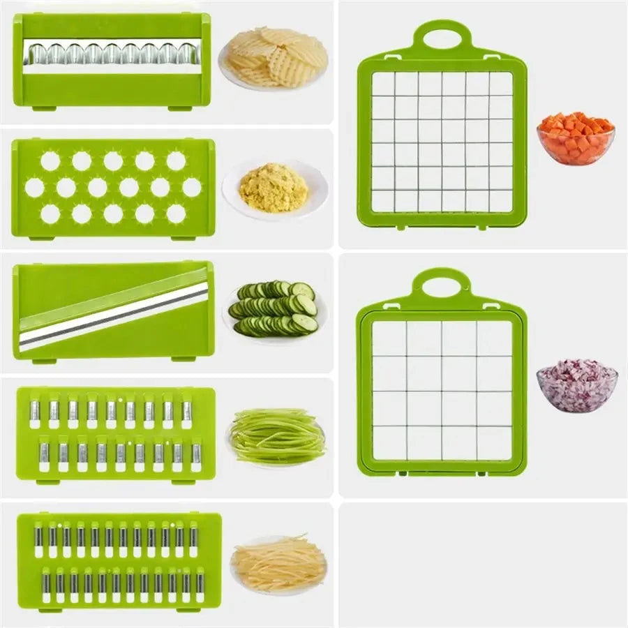 Picadora de verduras multifuncional 14 en 1